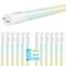 Luxrite T8 LED Tube Light Bulbs 8W (17W Equivalent) 3 CCT Selectable 960LM Type A+B G13 Base 12-Pack LR34231-12PK - alternate 1